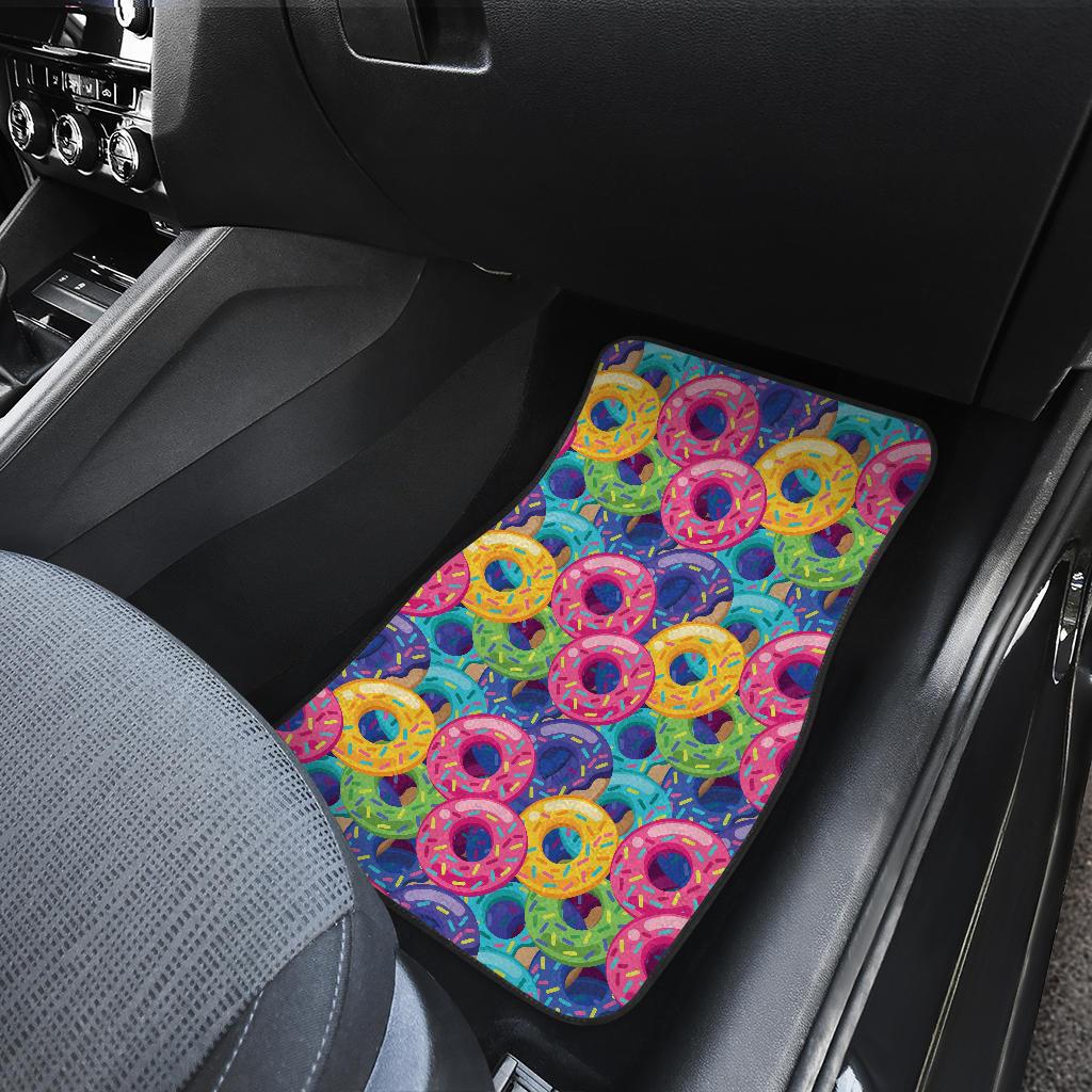 Donut Pattern Print Design DN010 Car Floor Mats-JorJune