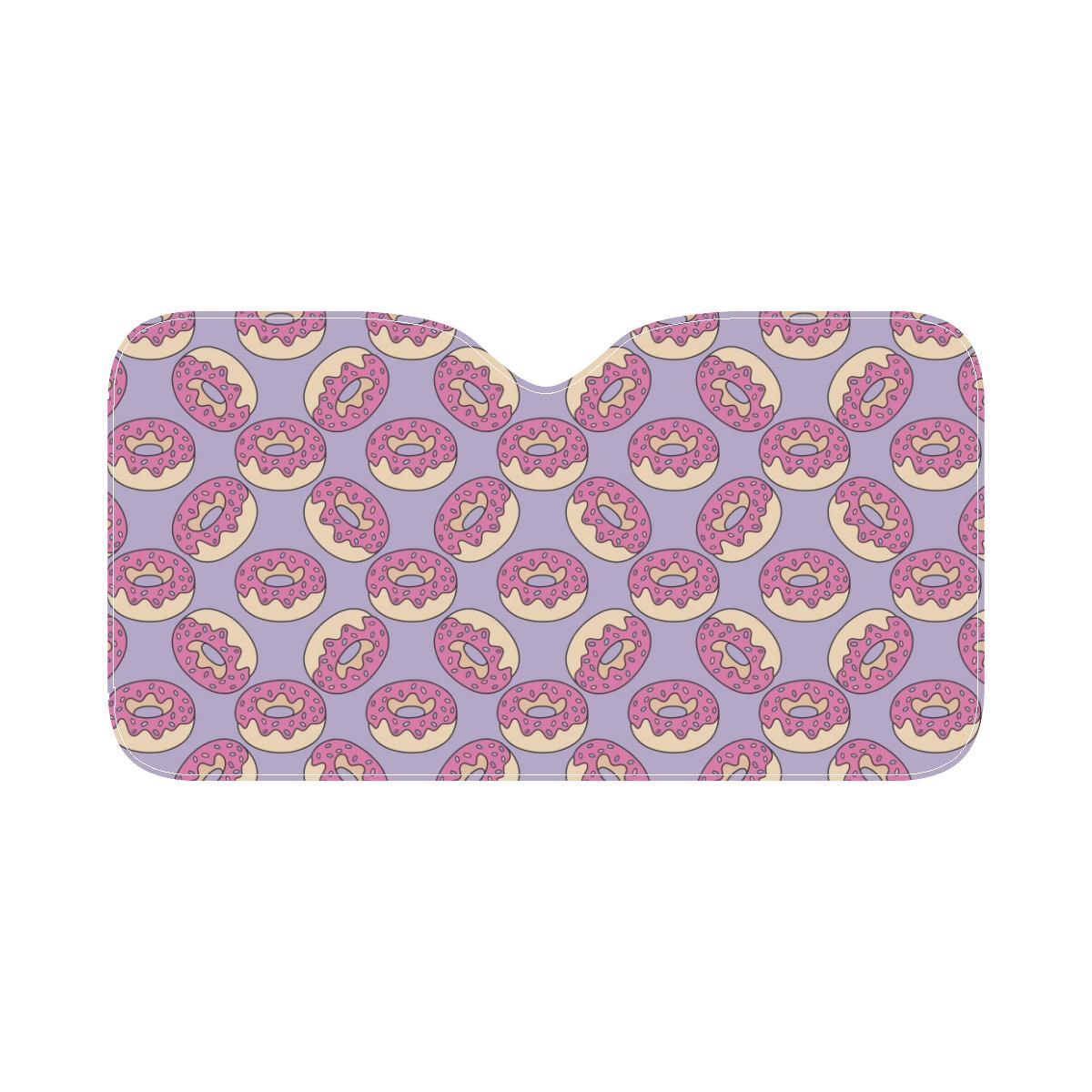 Donut Pattern Print Design DN015 Car Sun Shade-JorJune