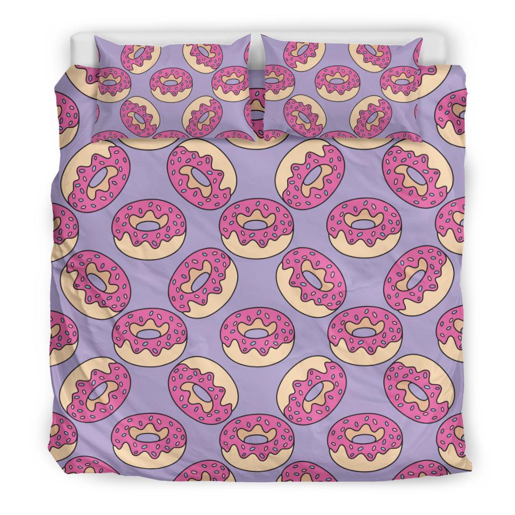 Donut Pattern Print Design DN015 Duvet Cover Bedding Set-JORJUNE.COM