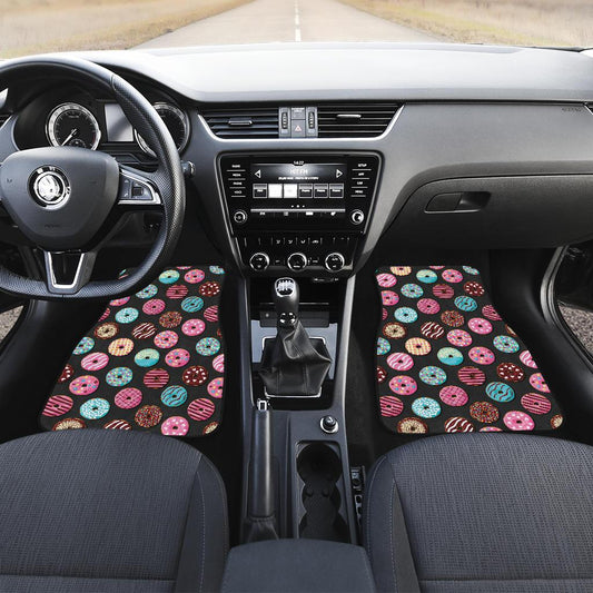 Donut Pattern Print Design DN02 Car Floor Mats-JorJune