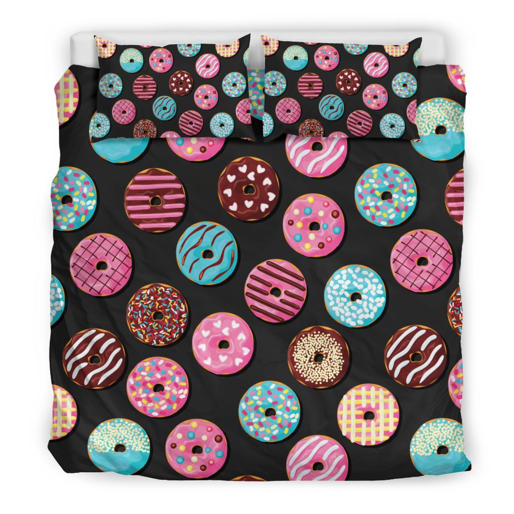 Donut Pattern Print Design DN02 Duvet Cover Bedding Set-JORJUNE.COM