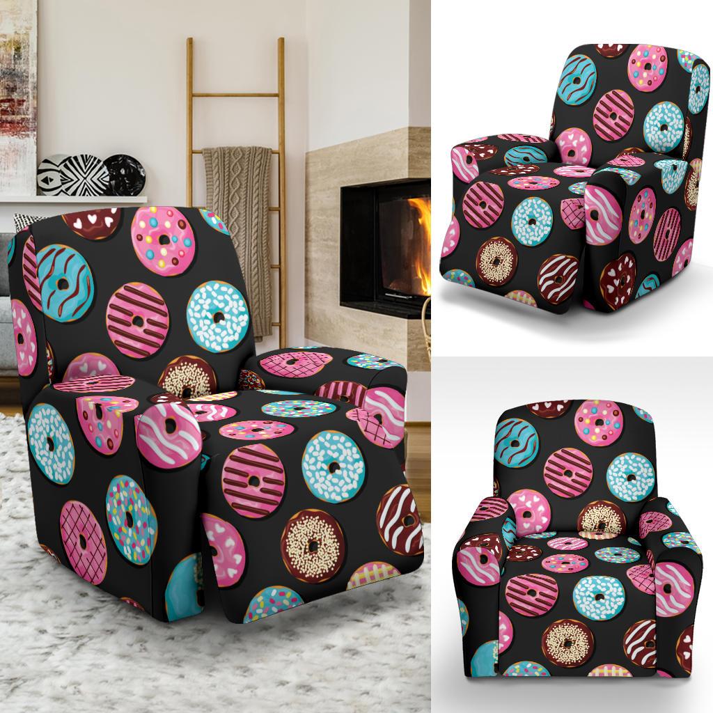 Donut Pattern Print Design DN02 Recliner Slipcover-JORJUNE.COM