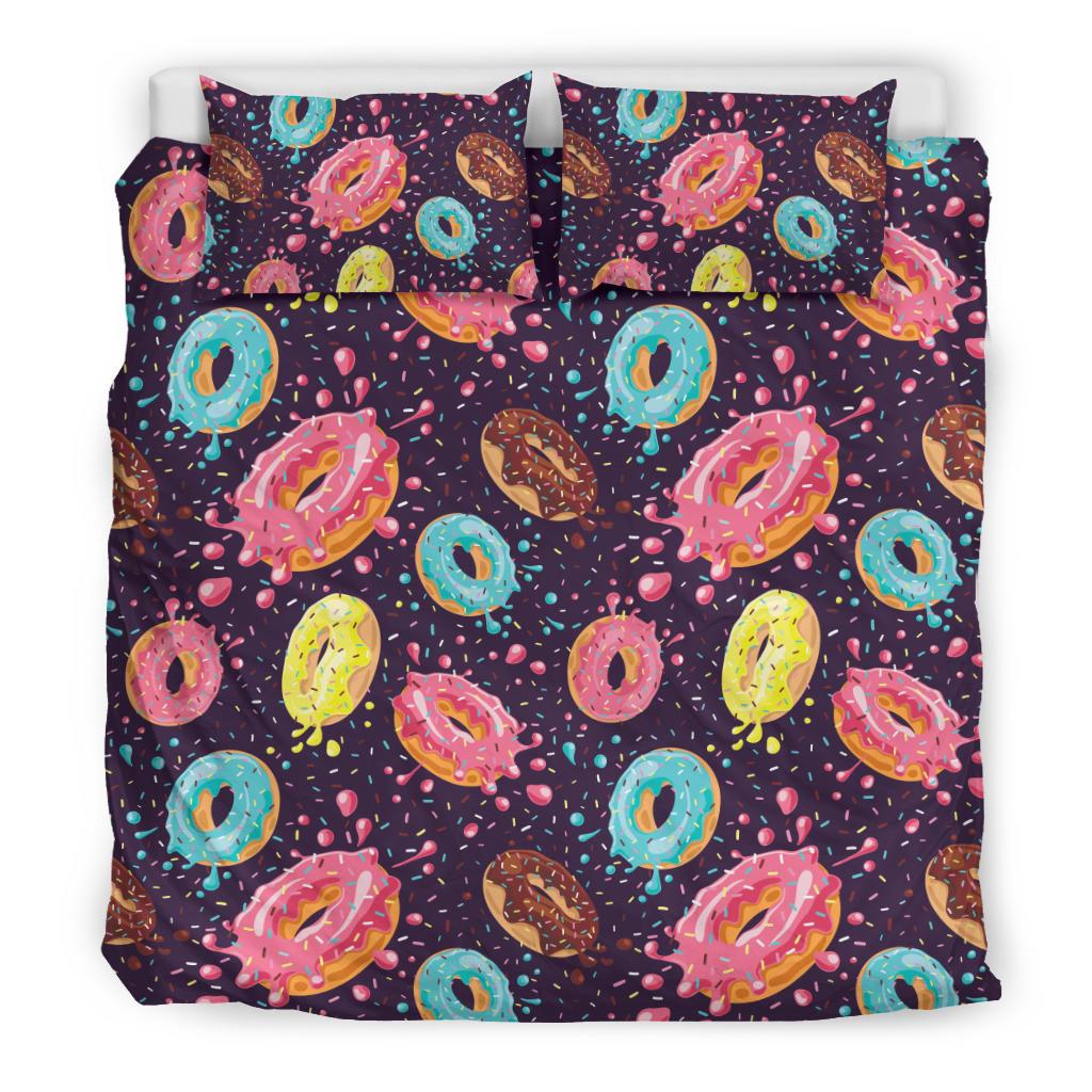 Donut Pattern Print Design DN03 Duvet Cover Bedding Set-JORJUNE.COM