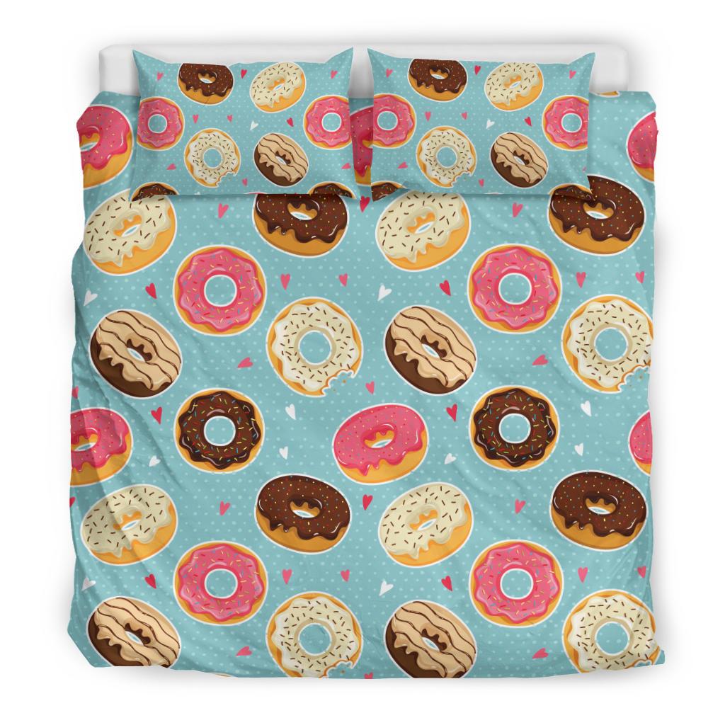 Donut Pattern Print Design DN04 Duvet Cover Bedding Set-JORJUNE.COM