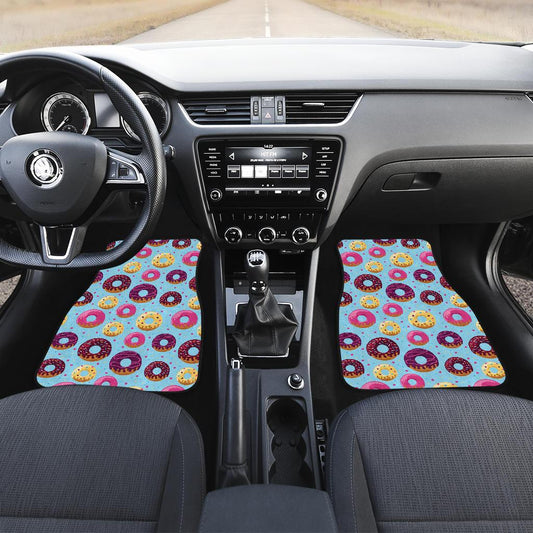 Donut Pattern Print Design DN07 Car Floor Mats-JorJune