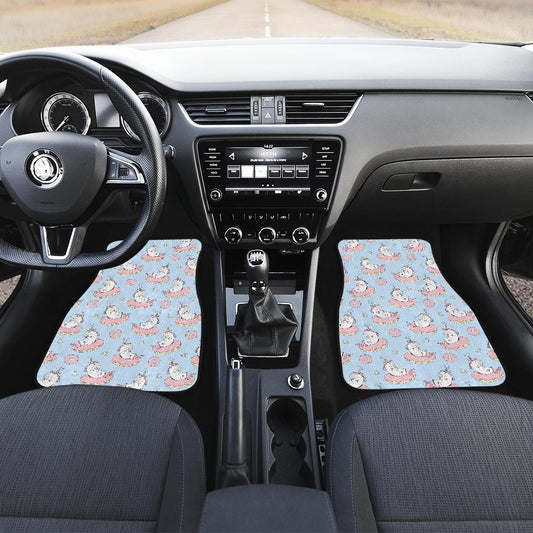 Donut Unicorn Pattern Print Design DN014 Car Floor Mats-JorJune