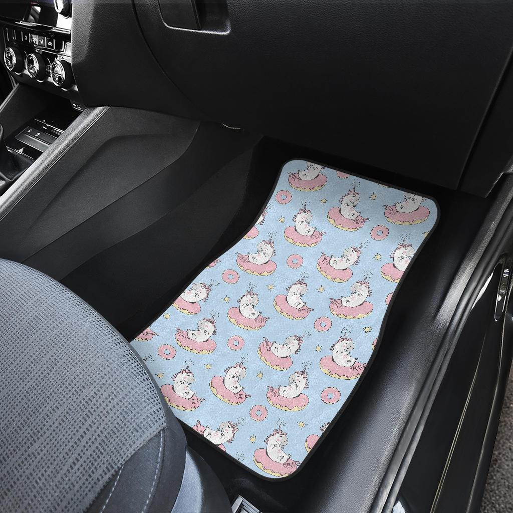 Donut Unicorn Pattern Print Design DN014 Car Floor Mats-JorJune