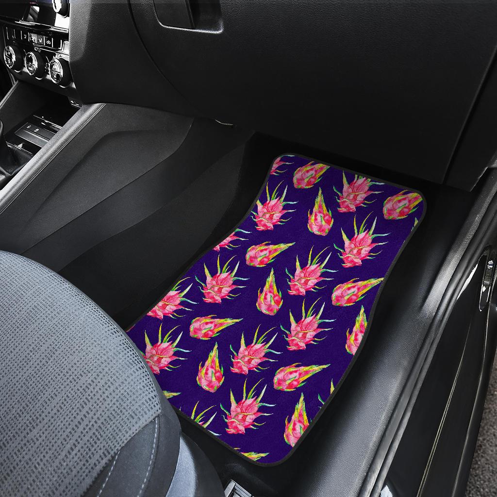 Dragonfruit Pattern Print Design DF02 Car Floor Mats-JorJune