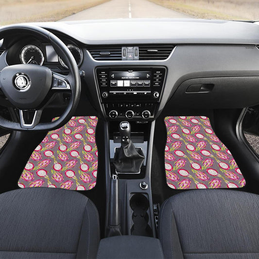Dragonfruit Pattern Print Design DF03 Car Floor Mats-JorJune