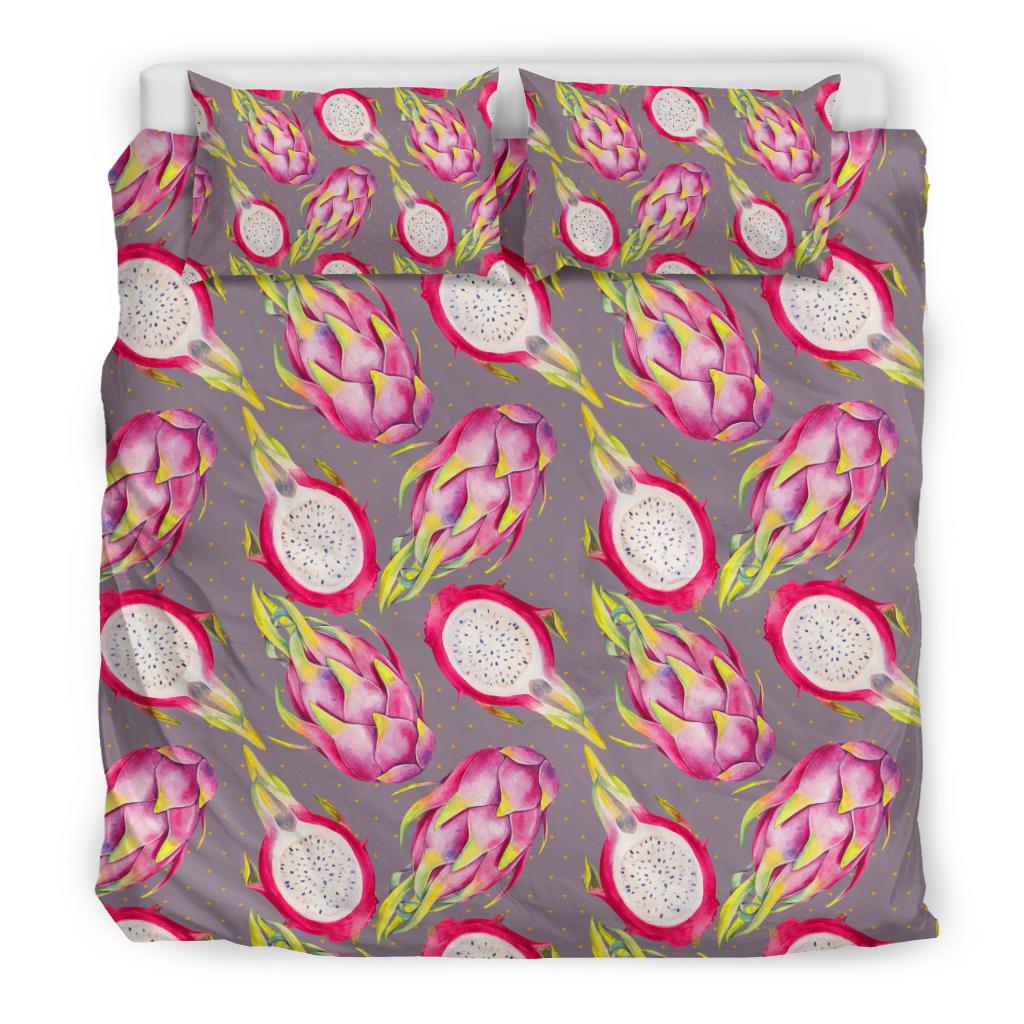 Dragonfruit Pattern Print Design DF03 Duvet Cover Bedding Set-JORJUNE.COM