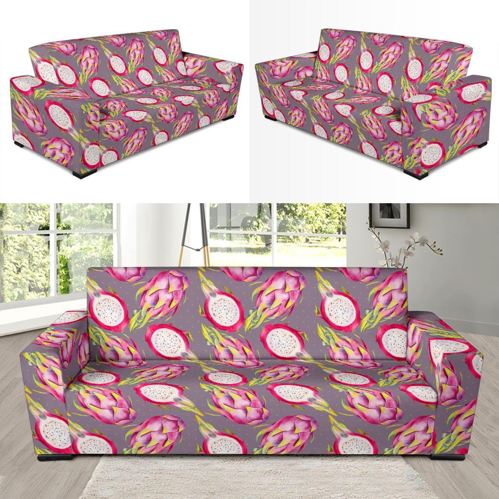 Dragonfruit Pattern Print Design DF03 Sofa Slipcover-JORJUNE.COM