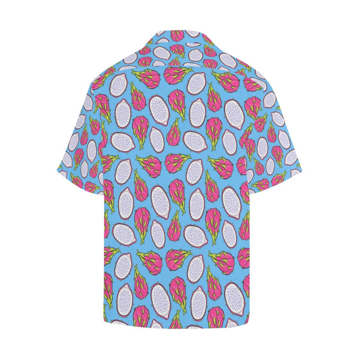 Dragonfruit Pattern Print Design DF04 Men Hawaiian Shirt-JorJune