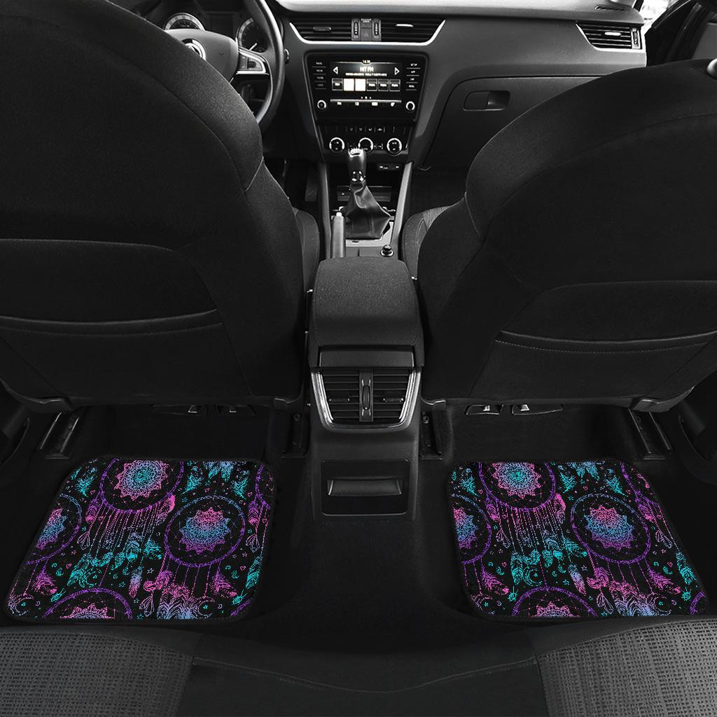 Dream catcher boho mandala Front and Back Car Floor Mats
