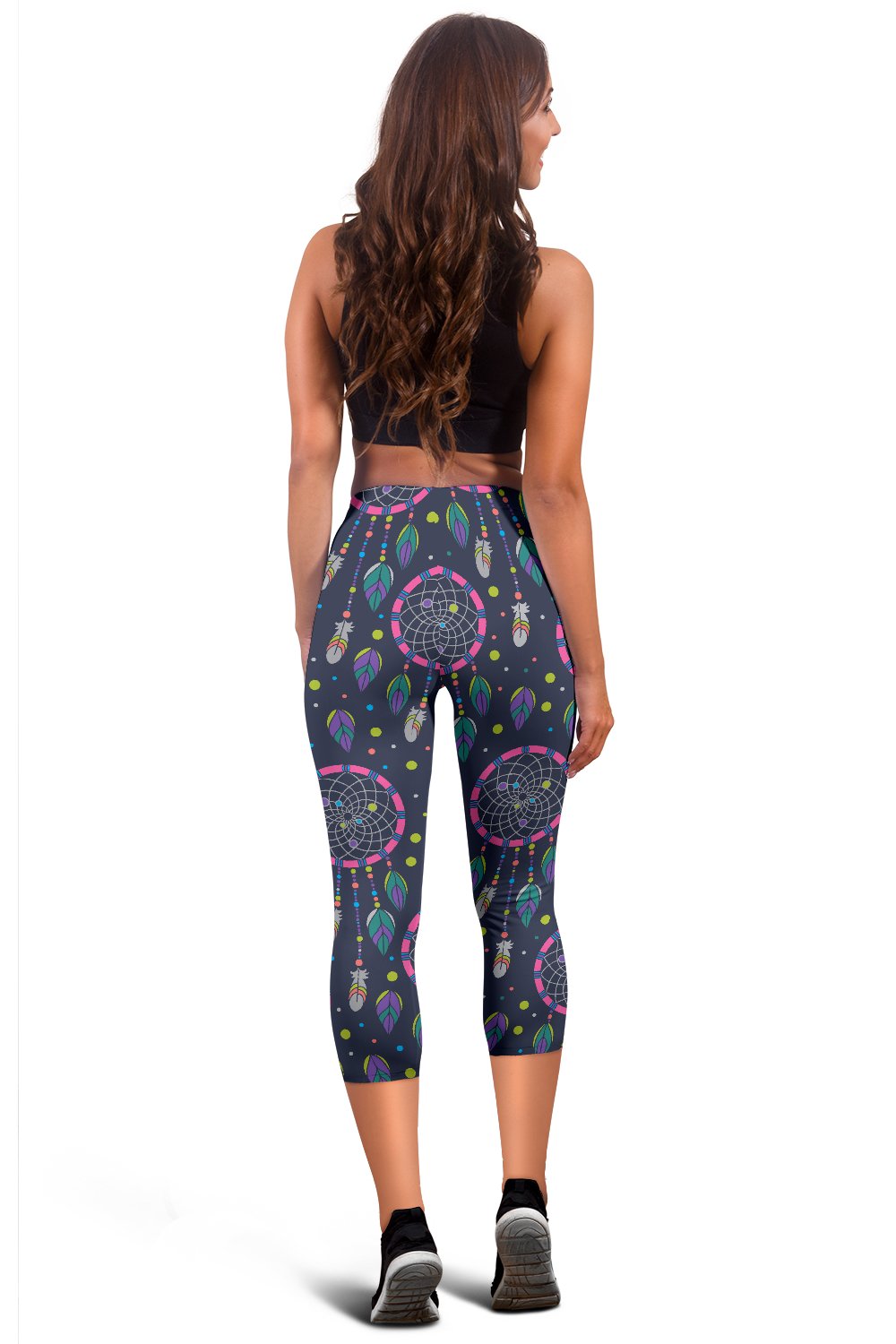 Dream Catcher Color Dot Women Capris