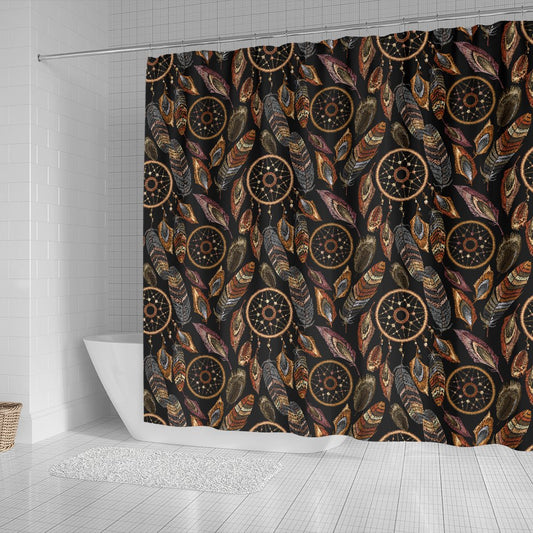 Dream Catcher Embroidered Style Shower Curtain