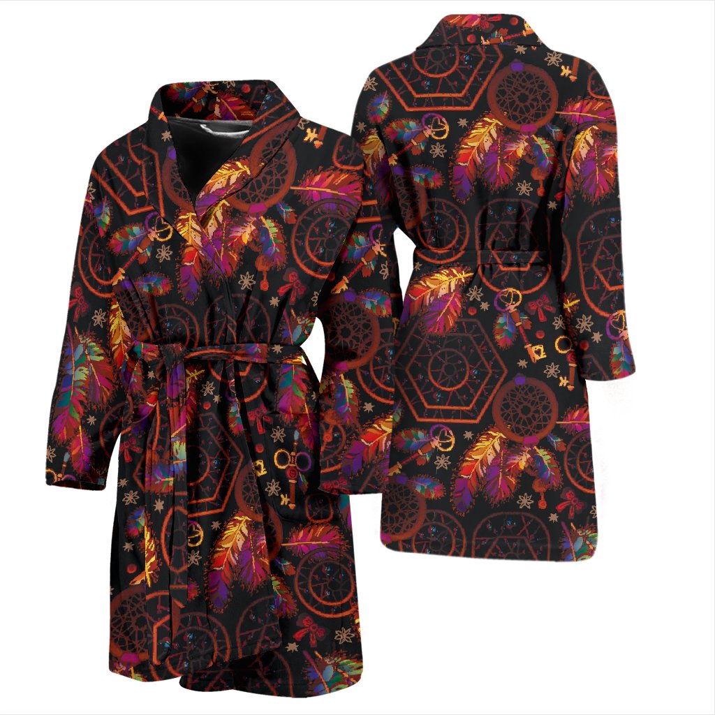 Dream Catcher Native American Men Bath Robe