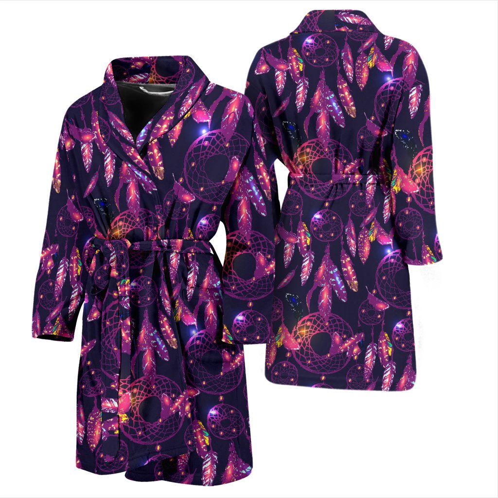 Dream Catcher Neon Men Bath Robe