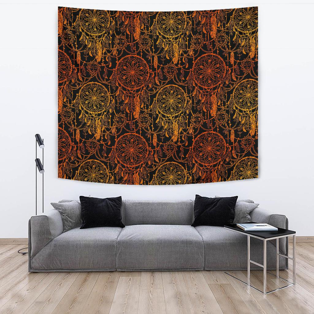 Dream catcher Sun and Moon Tapestry