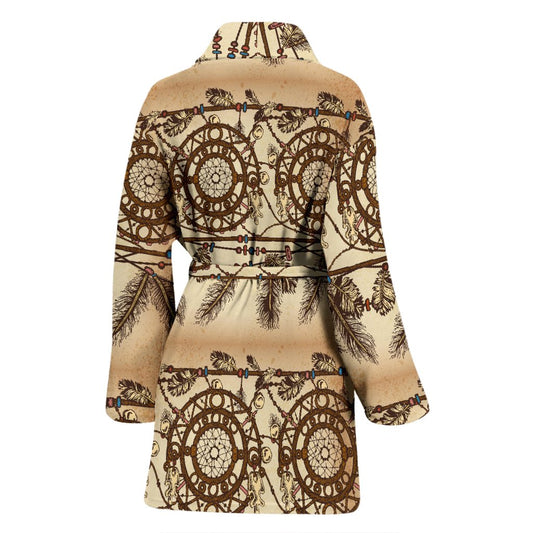 Dream catcher vintage native Women Bath Robe