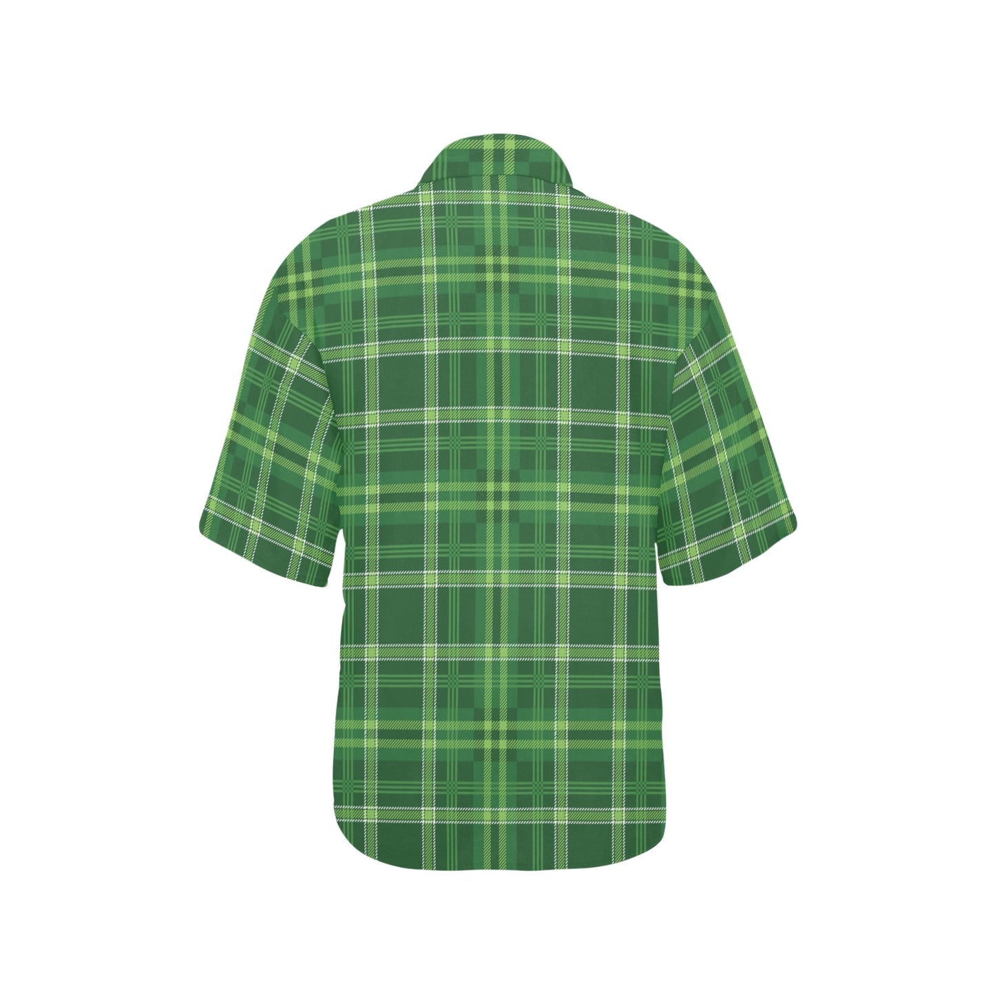 Irish Plaid Pattern Print Design 02 Women's Hawaiian Shirt