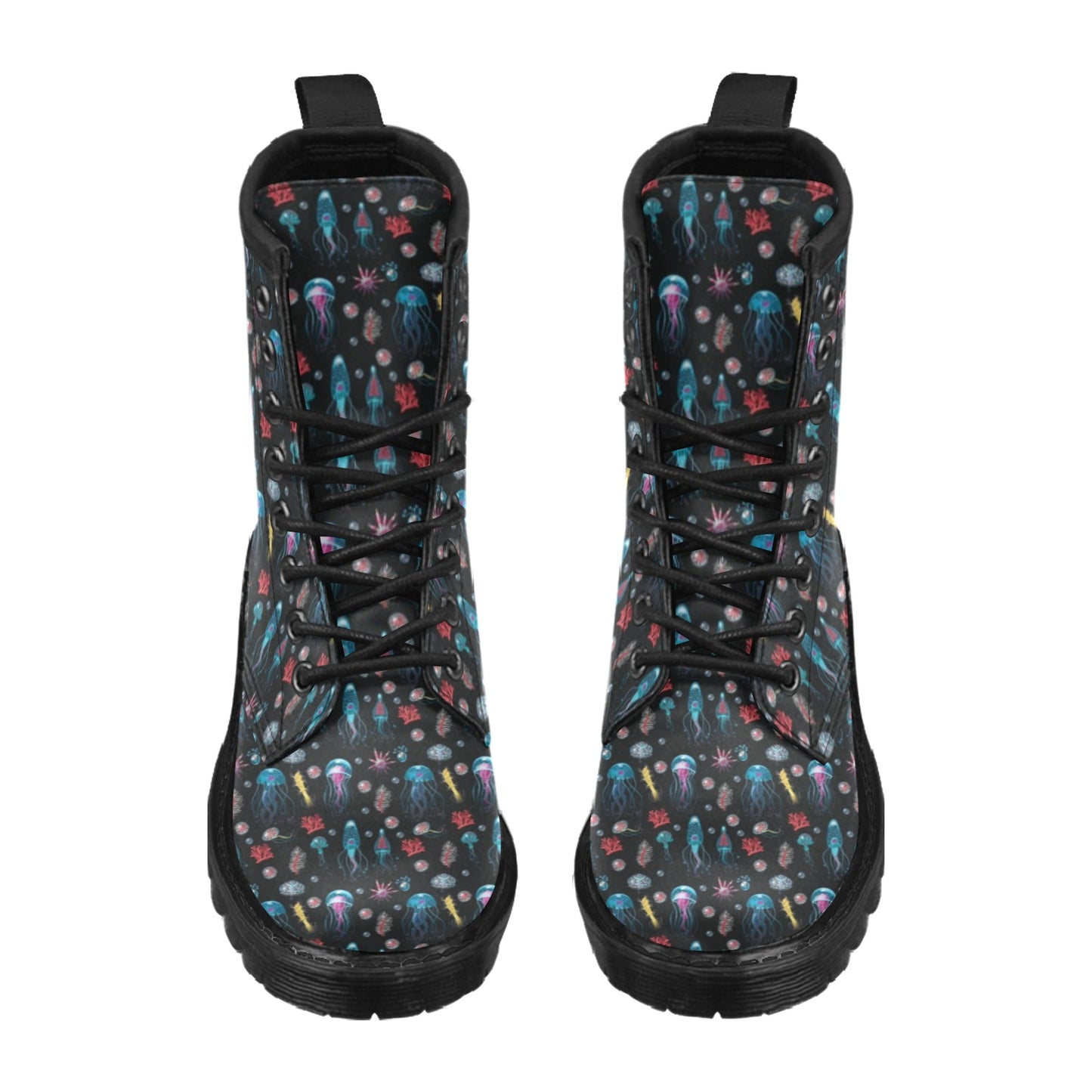Jellyfish Underwater Print Women's Boots