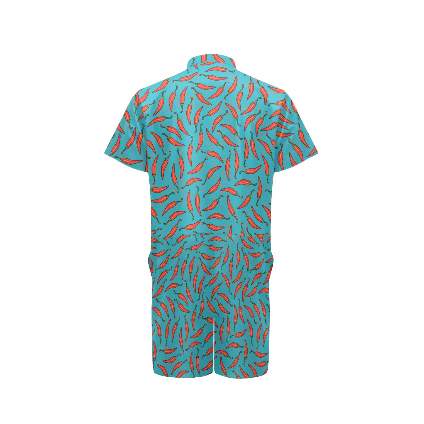 Chilli Pepper Pattern Print Design 05 Men's Romper