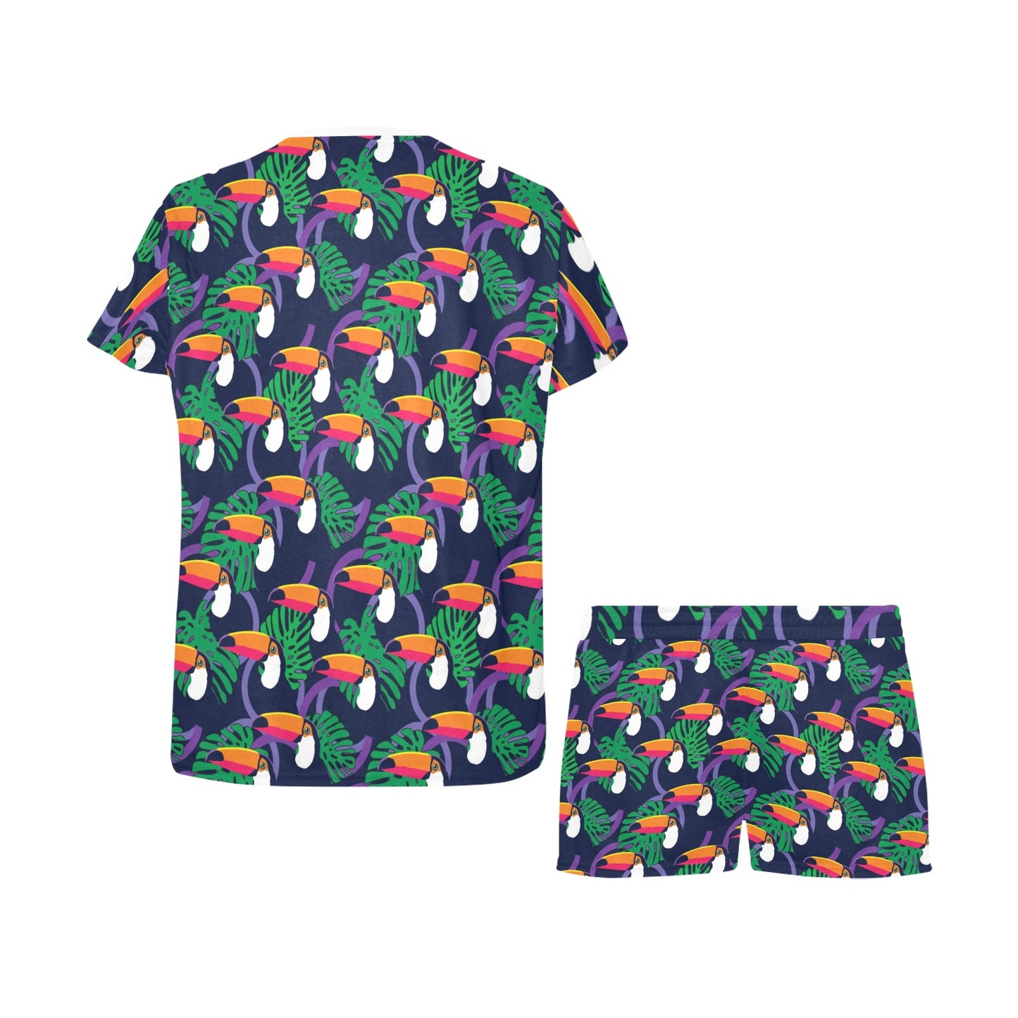 Toucan Print Design LKS302 Women's Short Pajama Set