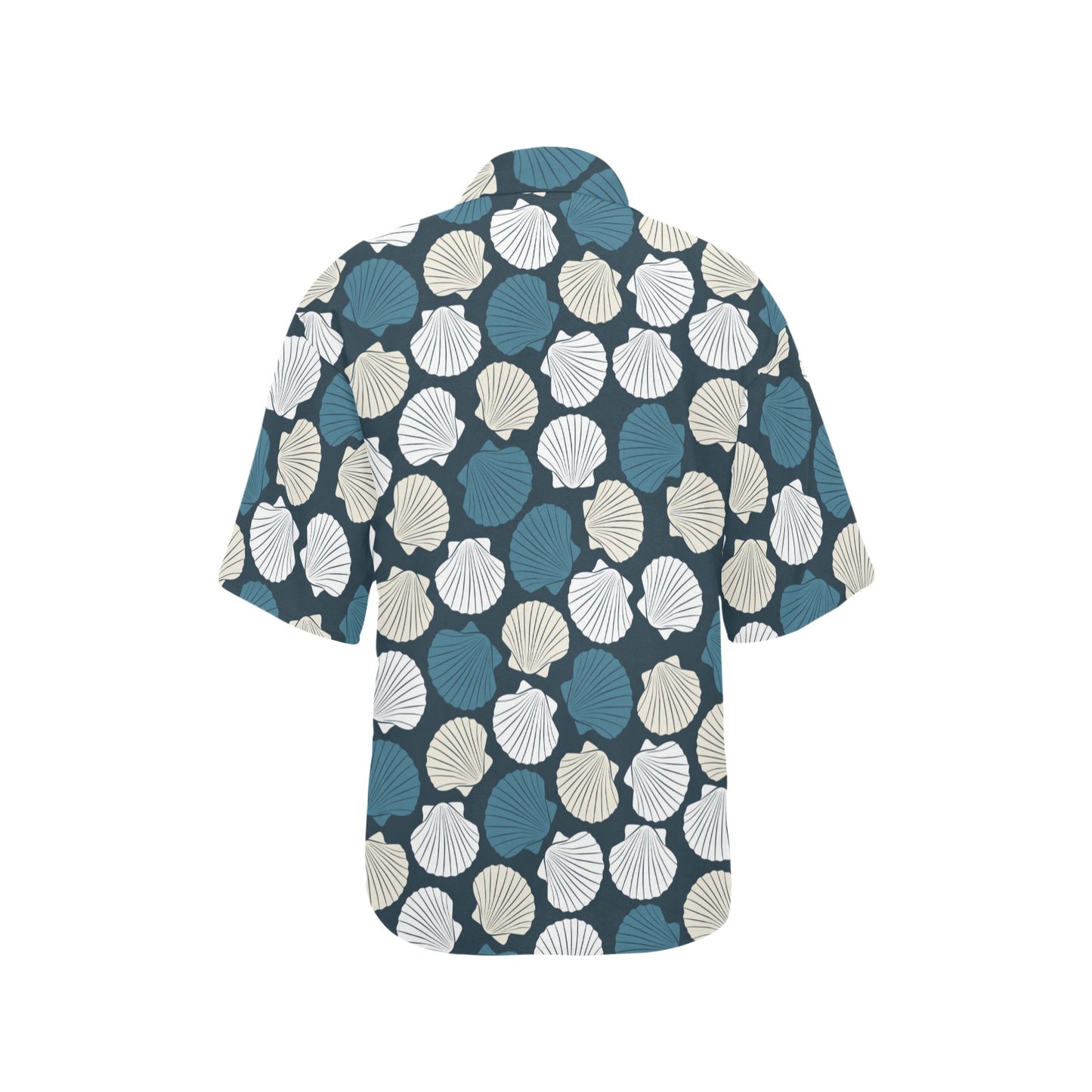 Seashell Print Design LKS3013 Women's Hawaiian Shirt