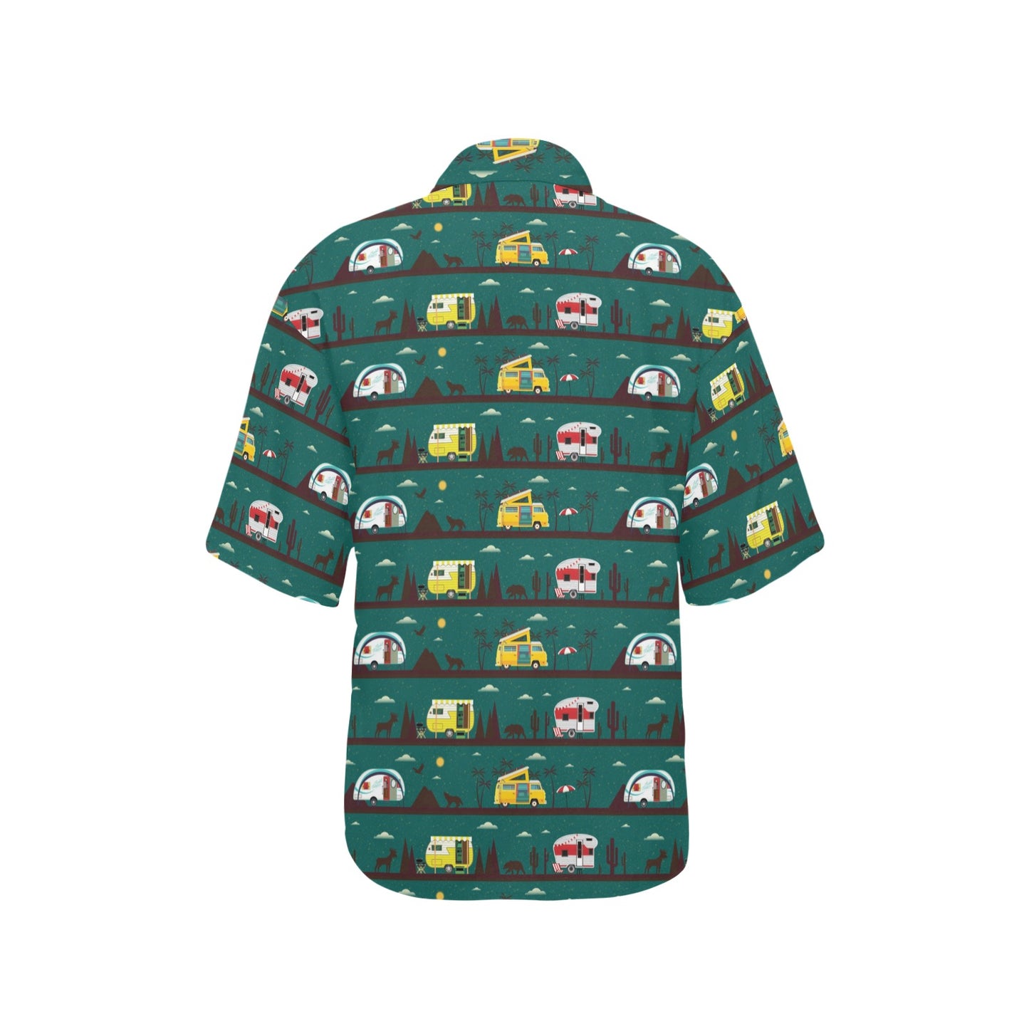 Camper Pattern Print Design 05 Women's Hawaiian Shirt