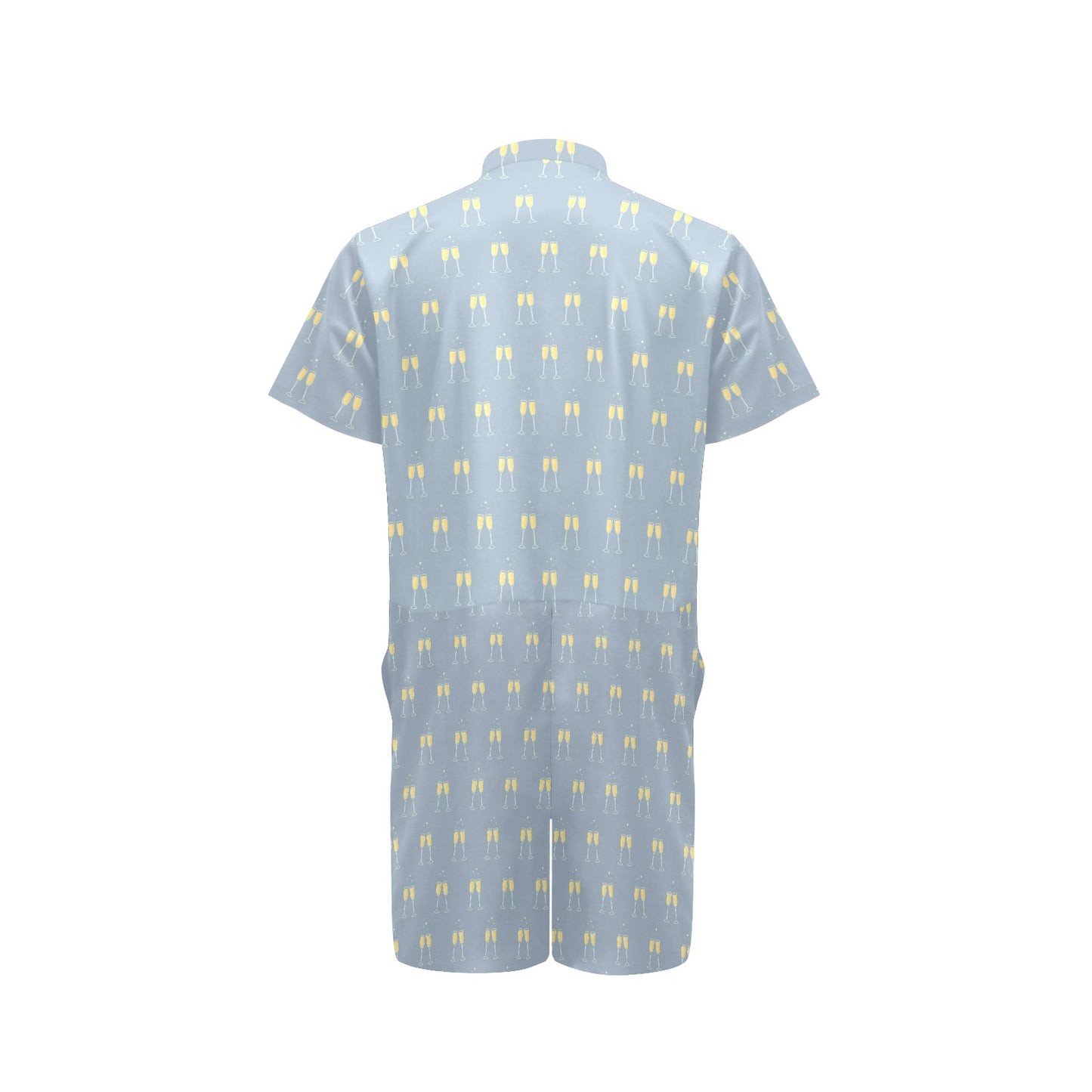Champagne Pattern Print Design 03 Men's Romper