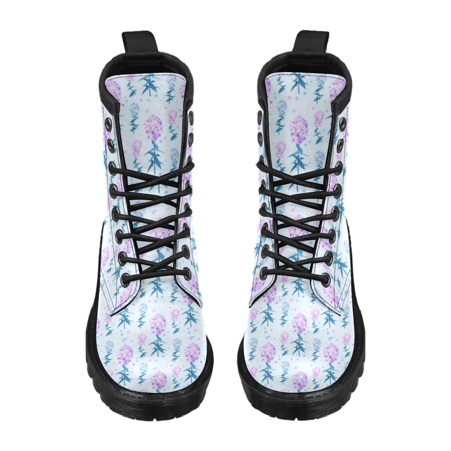 Lilac Pattern Print Design LI05 Women's Boots