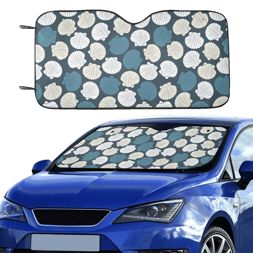 Seashell Print Design LKS3013 Car front Windshield Sun Shade