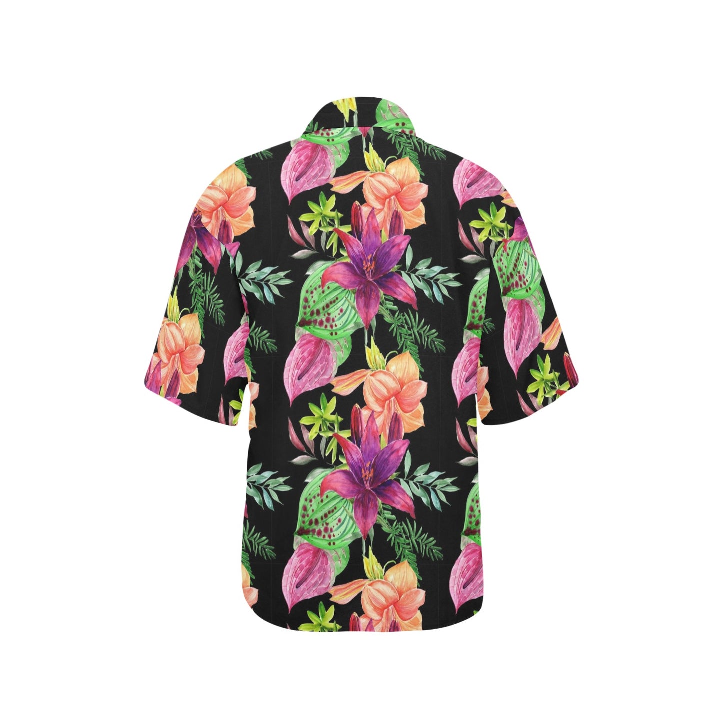 Amaryllis Pattern Print Design AL09 Women's Hawaiian Shirt