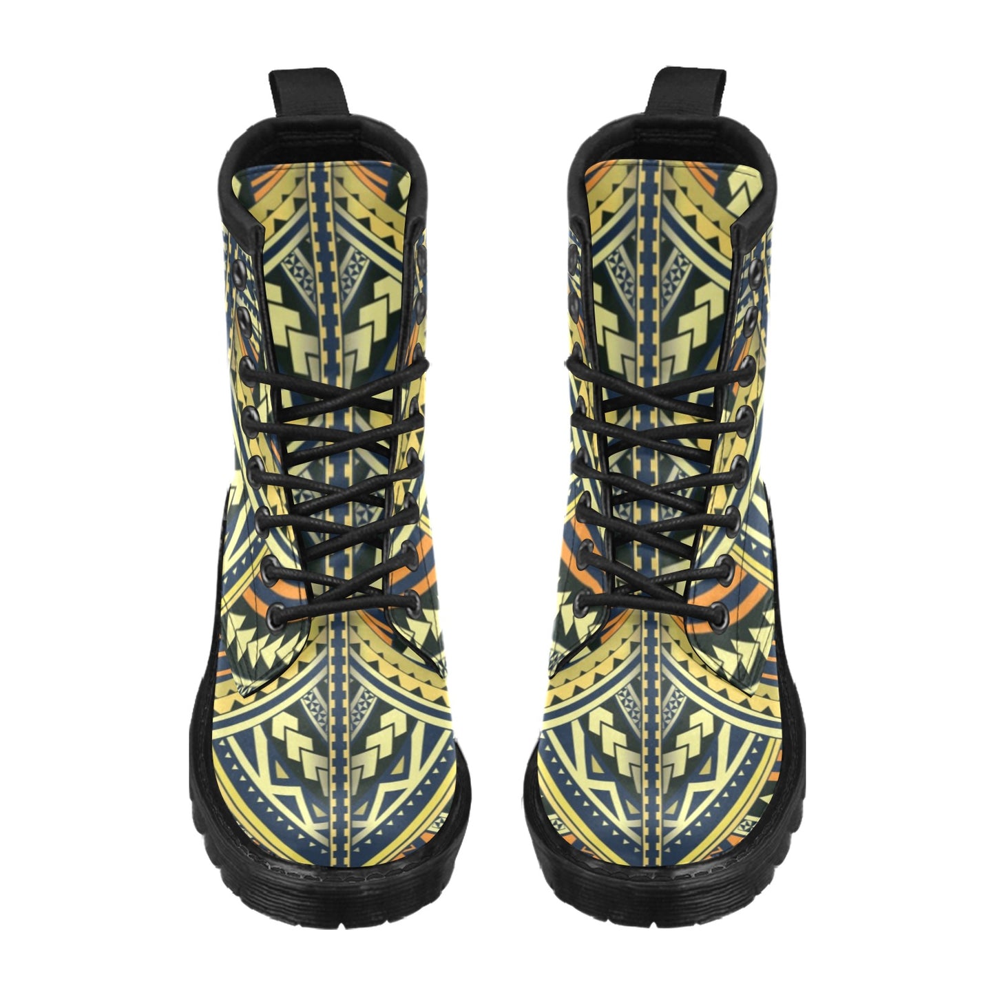 Polynesian Tattoo Print Women's Boots