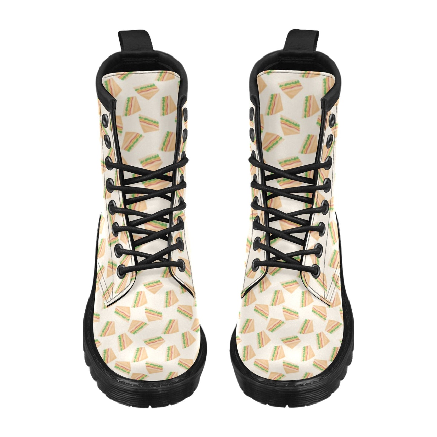 Sandwich Print Design LKS301 Women's Boots