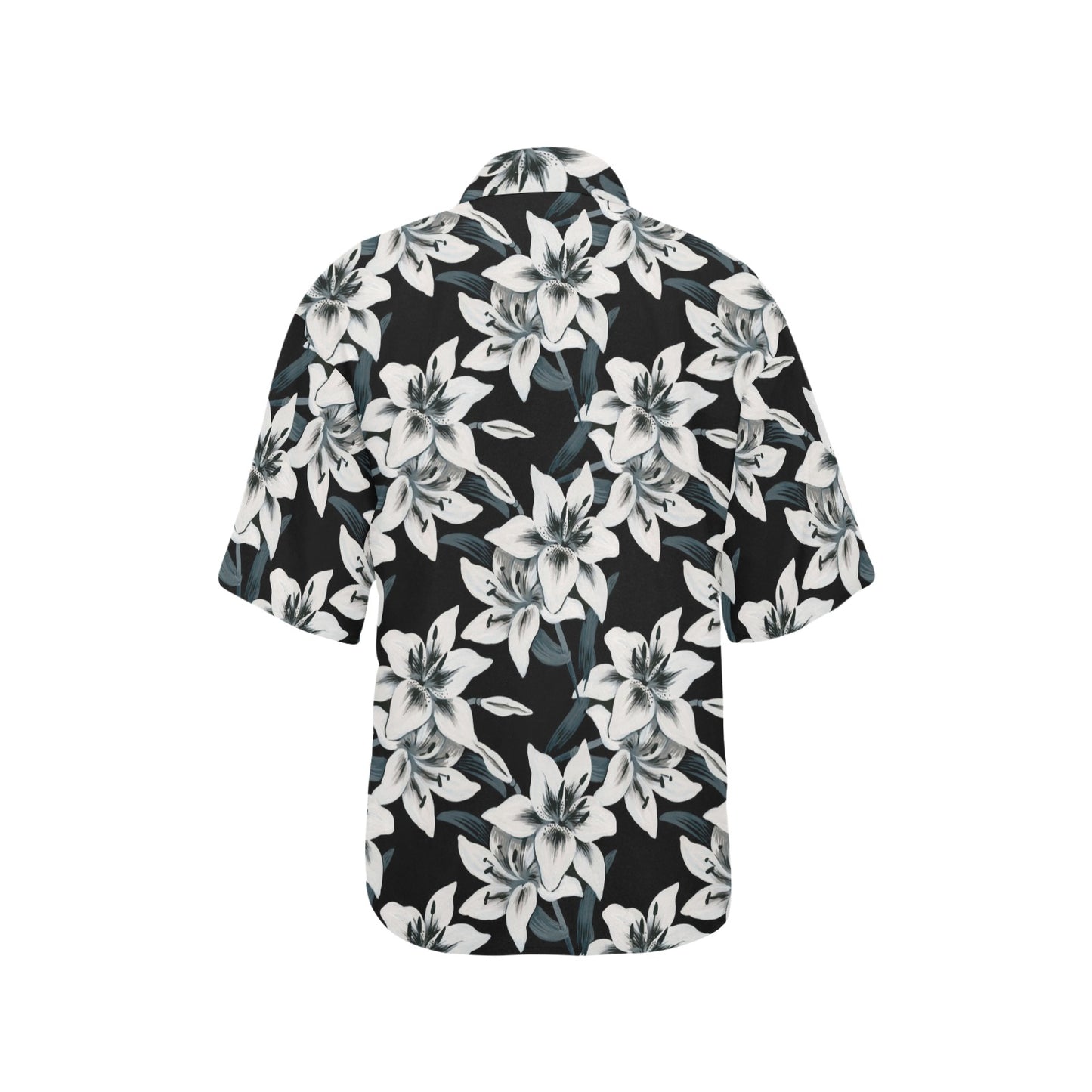 Lily Pattern Print Design 03 Women's Hawaiian Shirt
