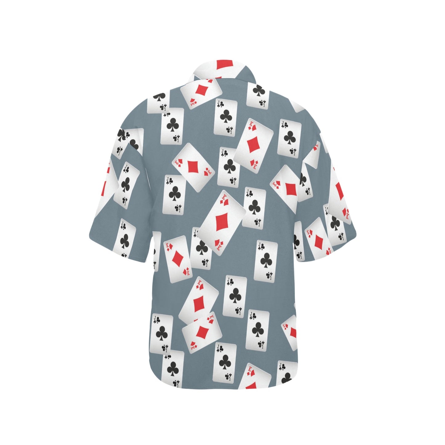 Poker Cards Pattern Print Design A05 Women's Hawaiian Shirt