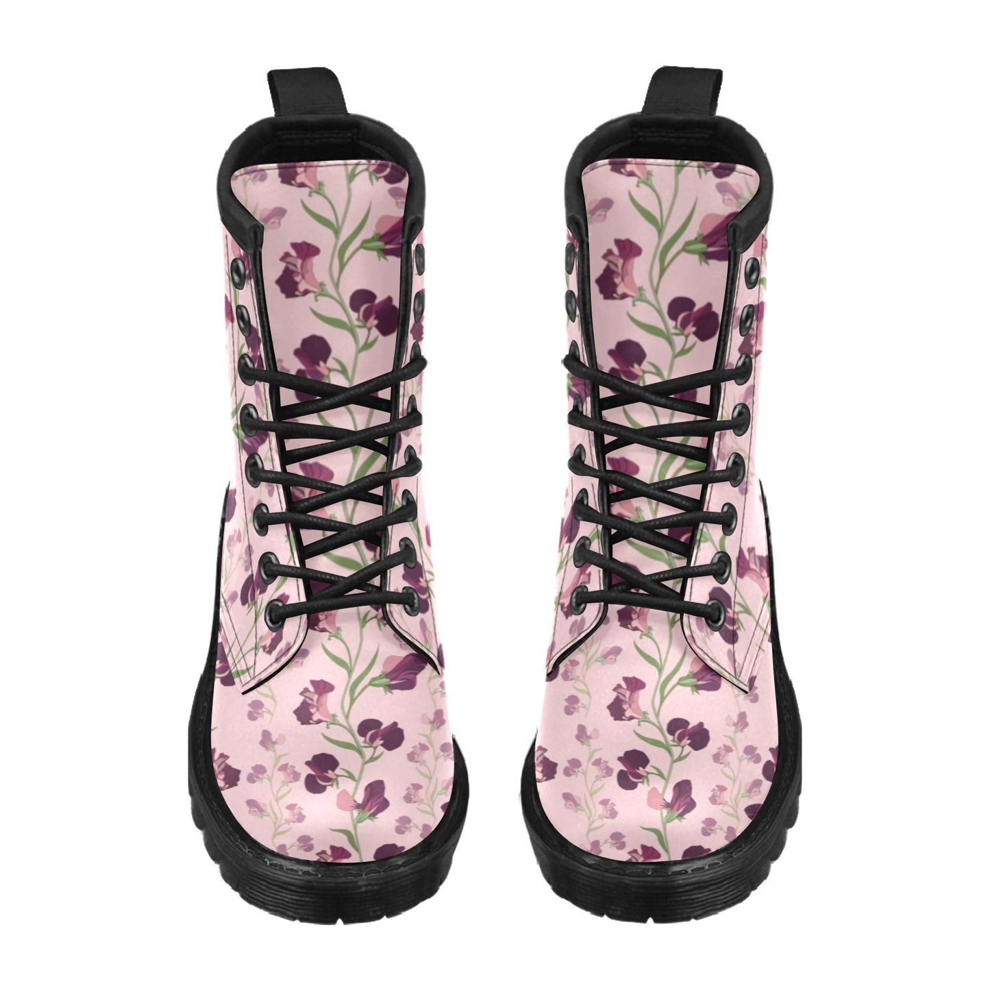 Peony Pattern Print Design PE09 Women's Boots