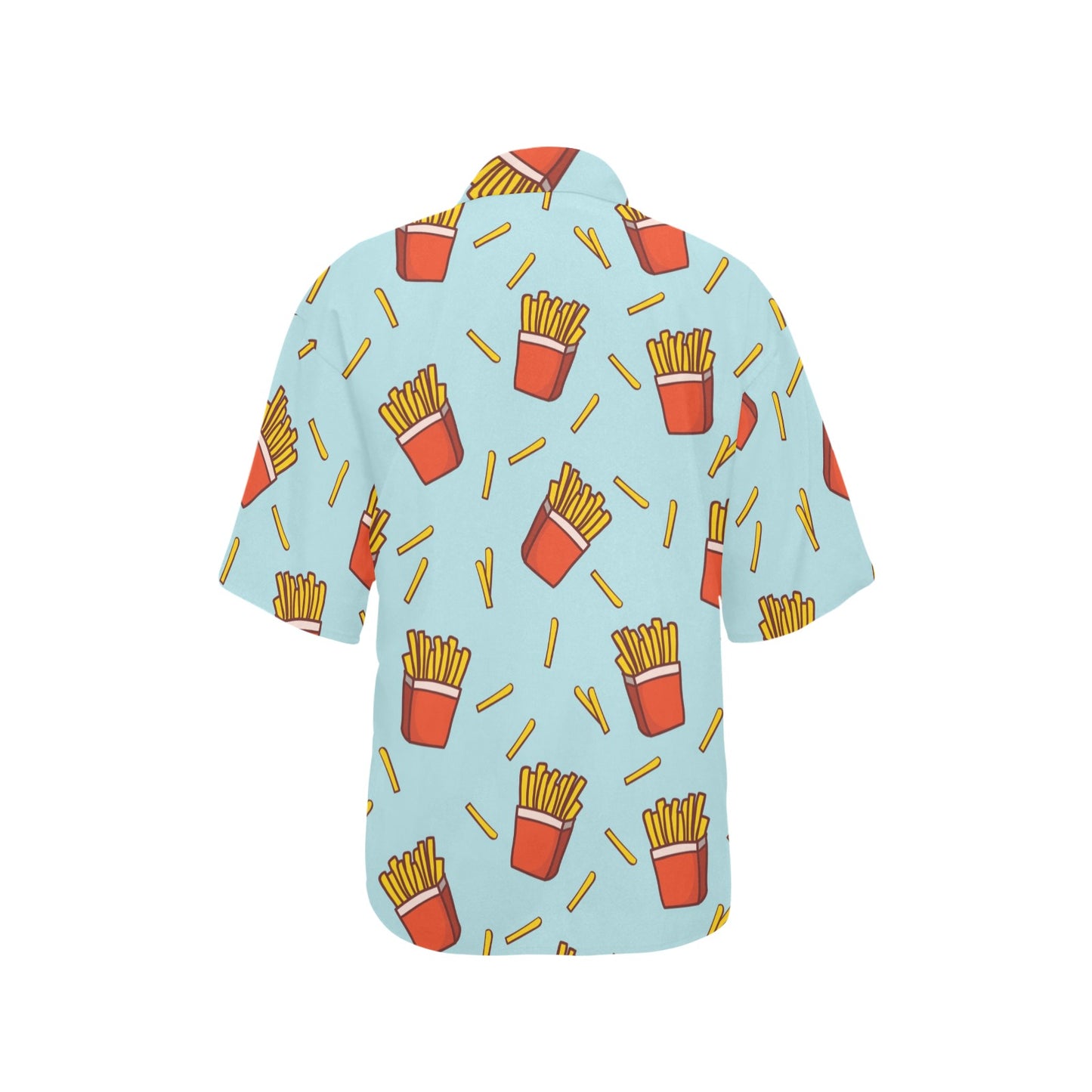 French Fried Pattern Print Design 02 Women's Hawaiian Shirt