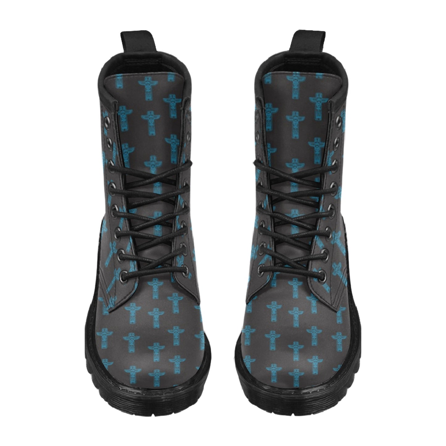 Totem Print Design LKS304 Women's Boots
