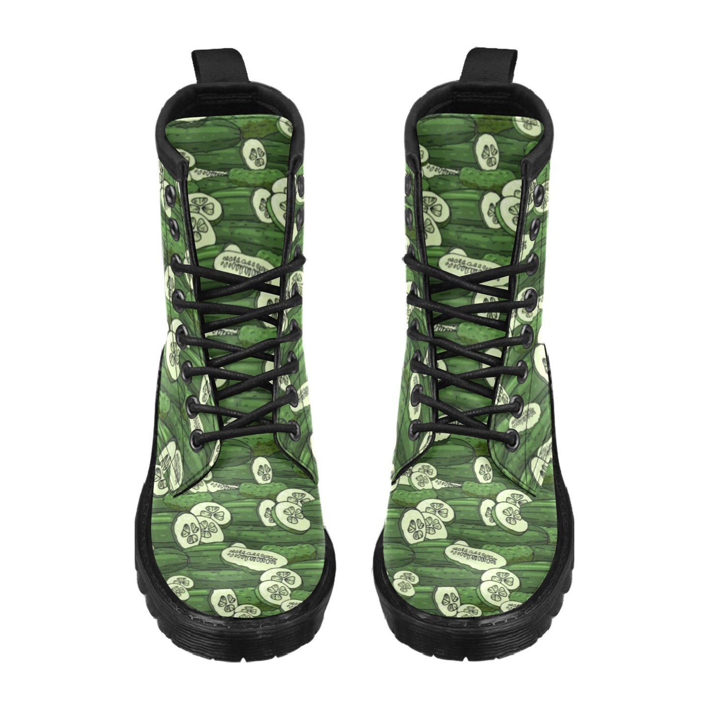 Cucumber Pattern Print Design CC01 Women's Boots