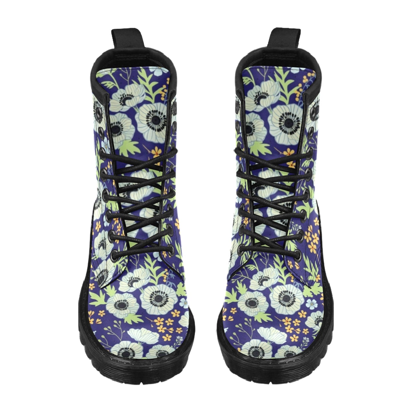 Anemone Pattern Print Design AM06 Women's Boots