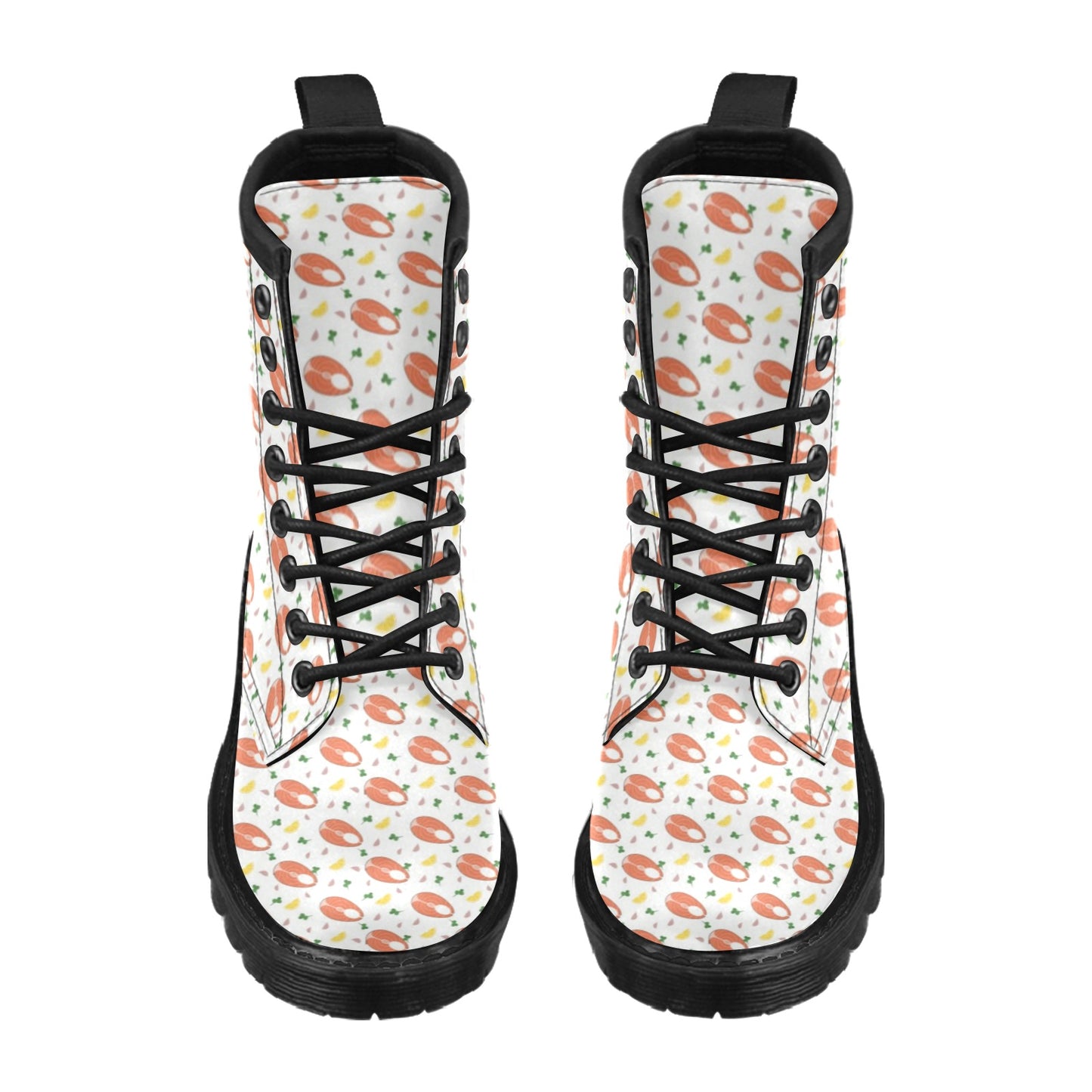 Salmon Steak Print Design LKS303 Women's Boots