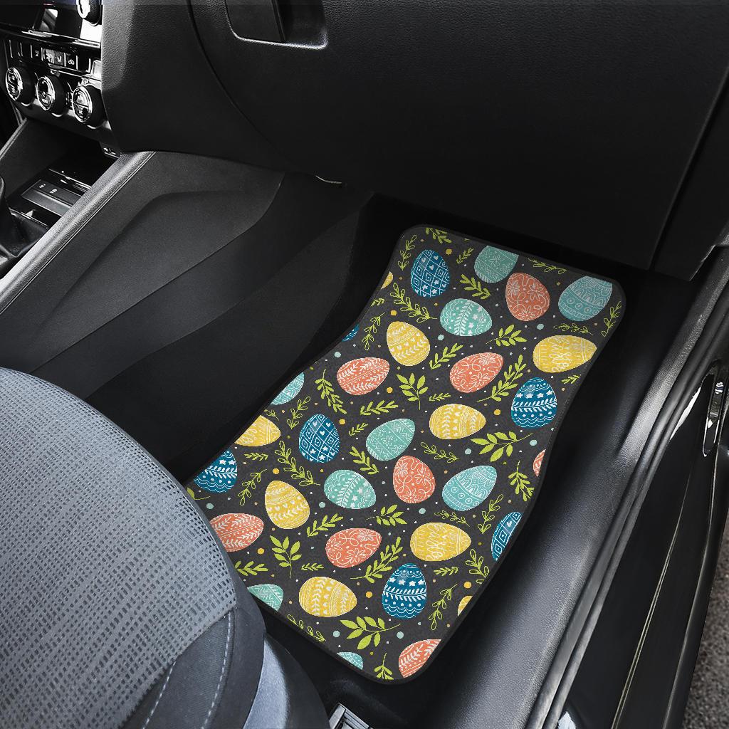 Easter Eggs Pattern Print Design RB01 Car Floor Mats-JorJune