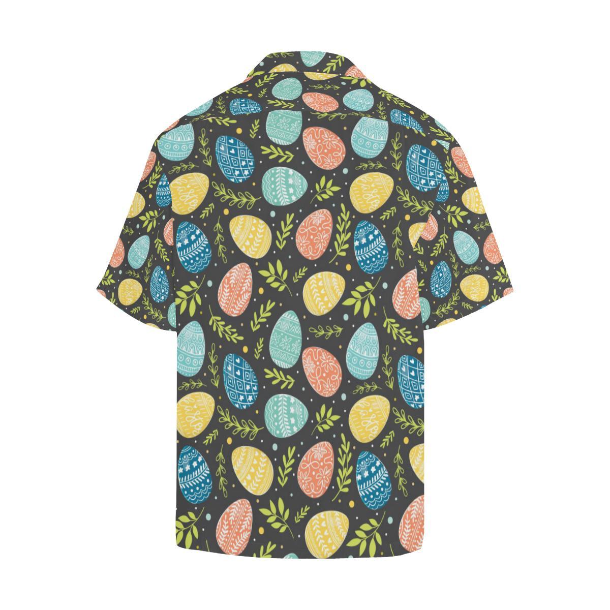 Easter Eggs Pattern Print Design RB01 Men Hawaiian Shirt-JorJune