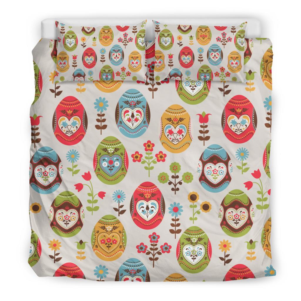 Easter Eggs Pattern Print Design RB011 Duvet Cover Bedding Set-JORJUNE.COM