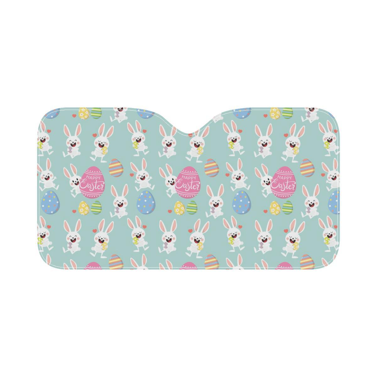 Easter Eggs Pattern Print Design RB014 Car Sun Shade-JorJune