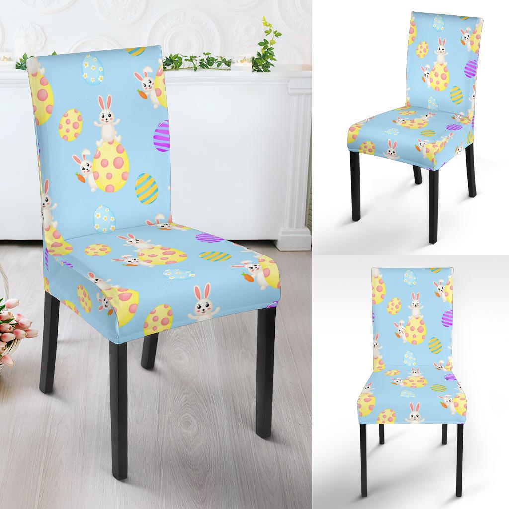 Easter Eggs Pattern Print Design RB015 Dining Chair Slipcover-JORJUNE.COM