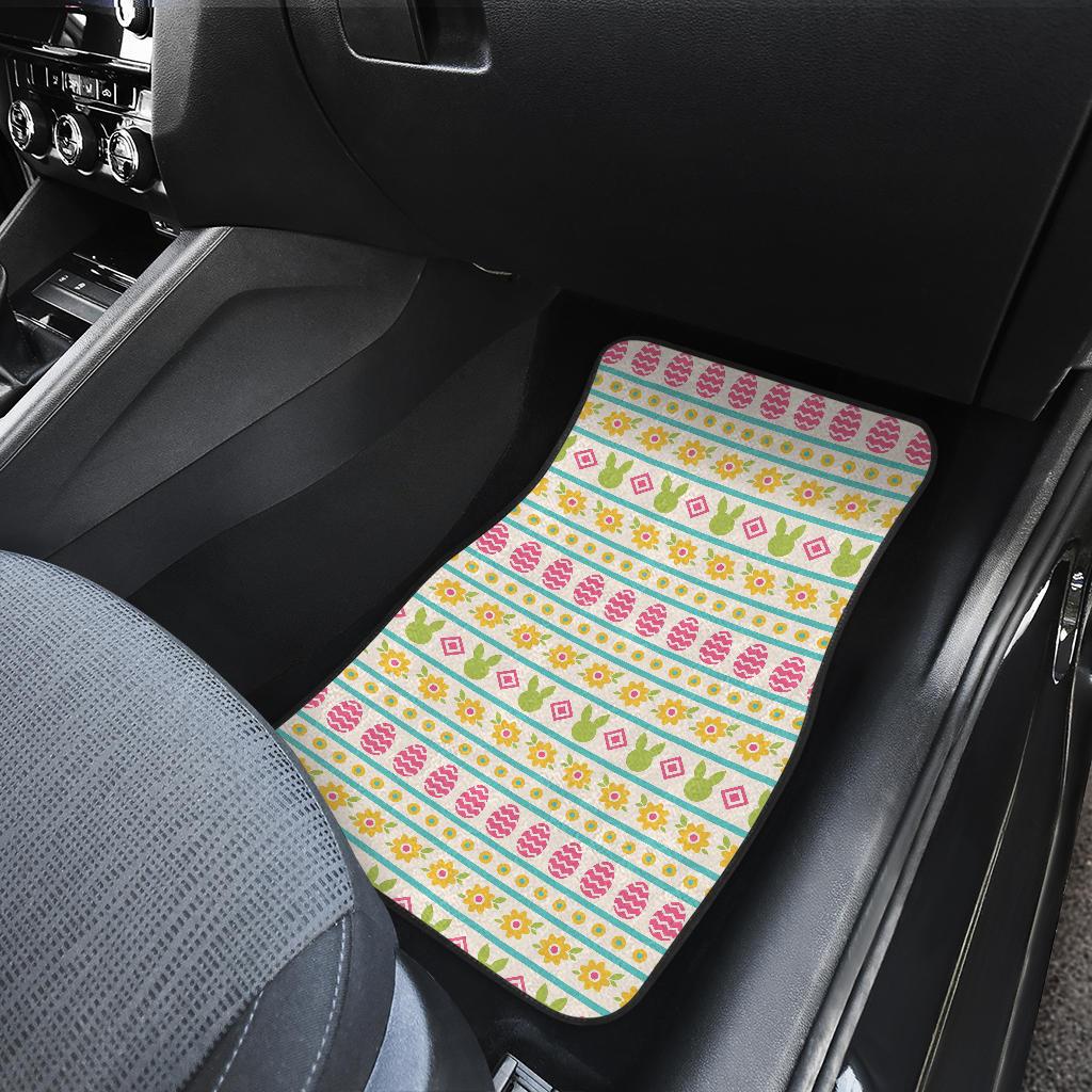 Easter Eggs Pattern Print Design RB016 Car Floor Mats-JorJune