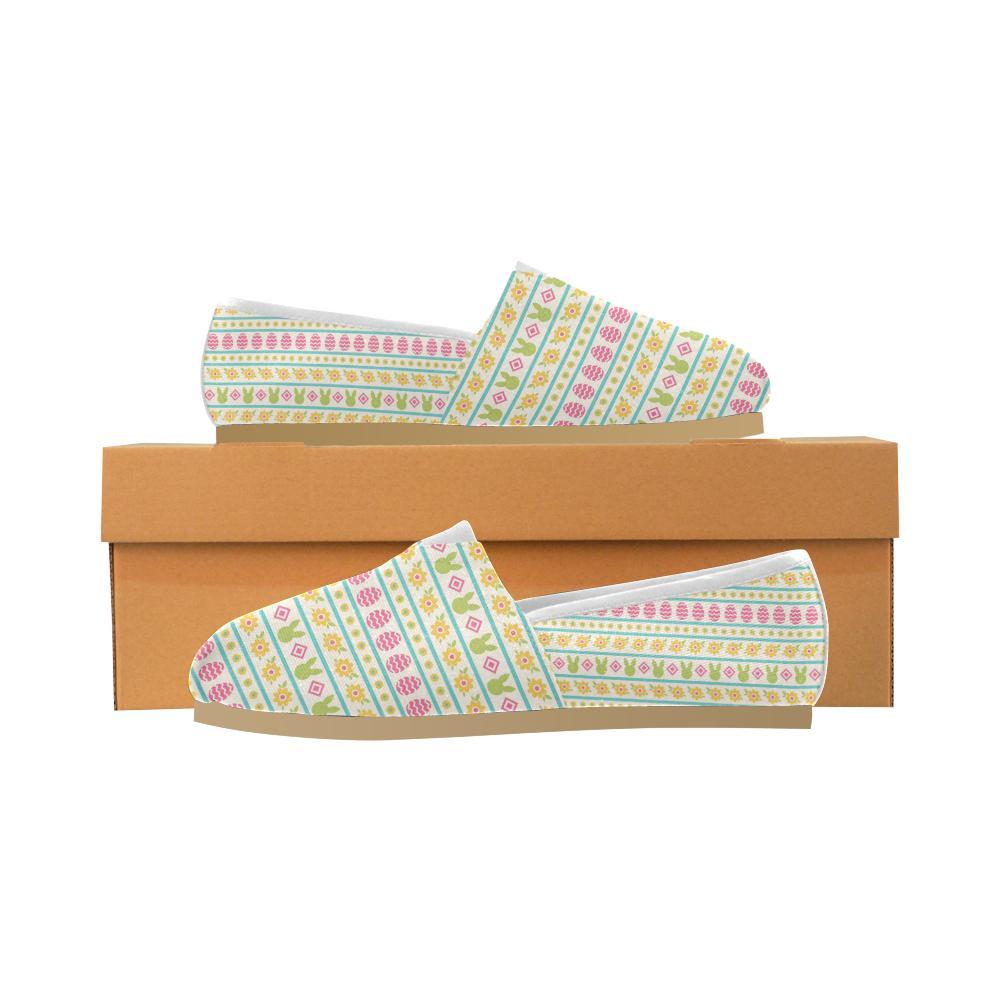 Easter Eggs Pattern Print Design RB016 Women Casual Shoes-JorJune.com